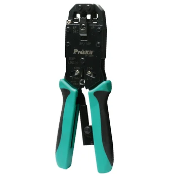 

Pro'sKit CP-200R Professional Pressing Line Pliers Crimping Cuts Tool Network Cutters Modular Crimps Strips Cuts Hand Tools