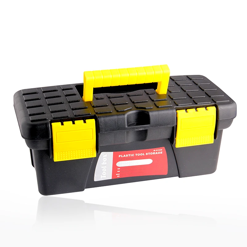 10" Storing Box Two layer Black Plastic PP Box Portable Fittings Box