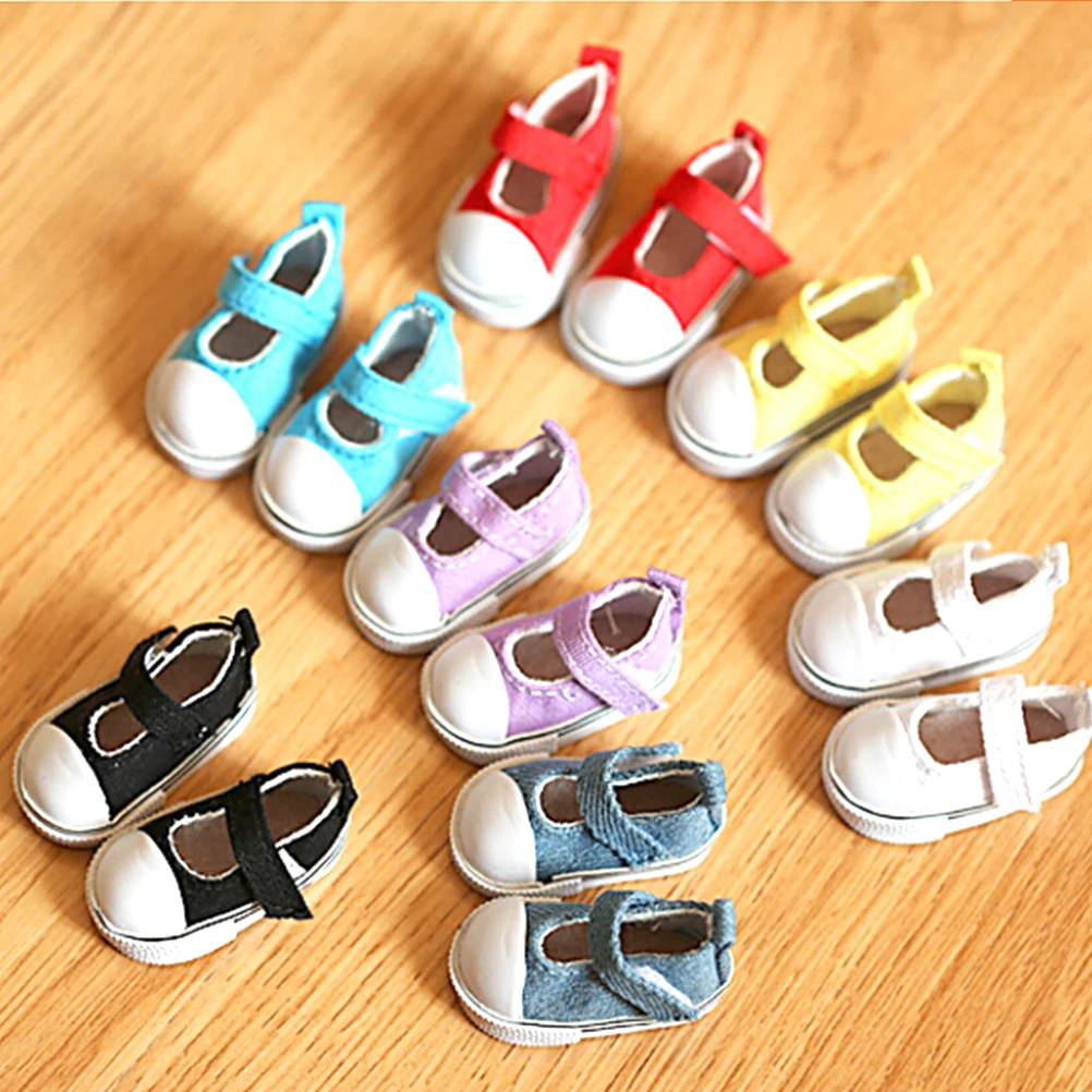 

1Pair Canvas Shoes For BJD Doll 18 Inch Girl Doll For Baby Gift 43cm Baby Doll Accessories Birthday Gift 5cm
