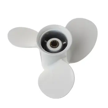 

Boat Outboard Propeller 9 1/4 x 10 Aluminum Alloy For Yamaha 9.9-15HP White 3 Blades 8 Spline Tooth