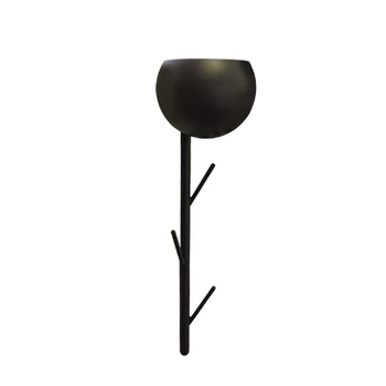

Nordic Modern simple Creative bedside wall lamps Branch model bedroom wall mounted lamp with Hanger function Black white body