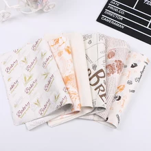 wholesale Batch Packaging Wax Paper Food Grade Grease Paper Food Wrapping Paper Sand wich Hamburger Fries Oil Paper Random Color printing wrapping wax paper soap gift book waxed packing paper food grade rice paper