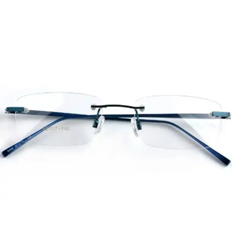 designer rimless eyeglass frames