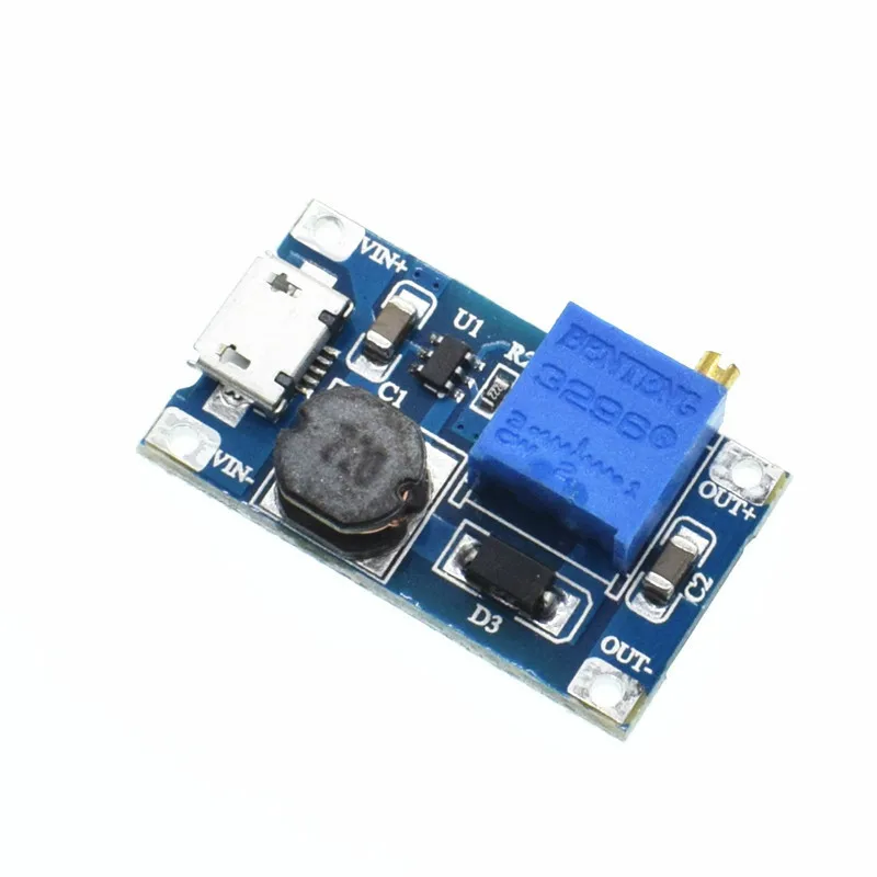 Регулируемый Модуль Boost 2A Повышающий с MICRO USB 2 в 24 В до 5 9 12 28 в|up 5v|5v 2a modulemodule 5v |