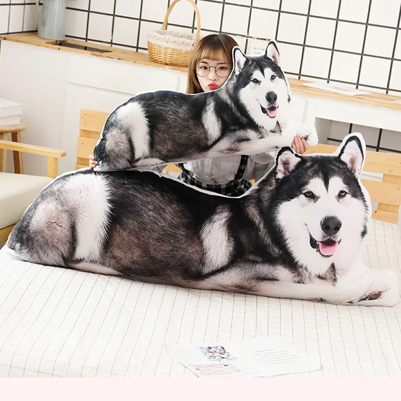 

80cm 140cm big plush simulation cat dog toy stuffed animal soft doll Stuffed pillow Bed cushion gift for children