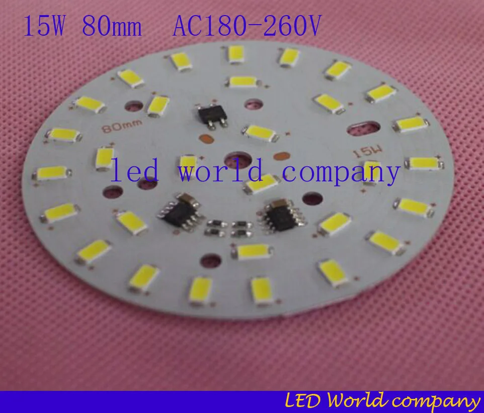 10 шт./лот 220 В 5730 SMD приглушаемая светодиодная печатная плата 3 Вт 5 7 12 15 18 24