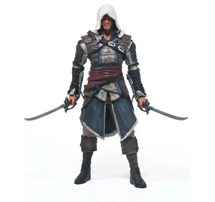 Игрушки McFarlane Assassins Creed серии 4 Коннор Mohawk действий»; ботинки в стиле «Эдвард Кенуэй рисунок Boys, игрушки для взрослых, подарок - Цвет: B