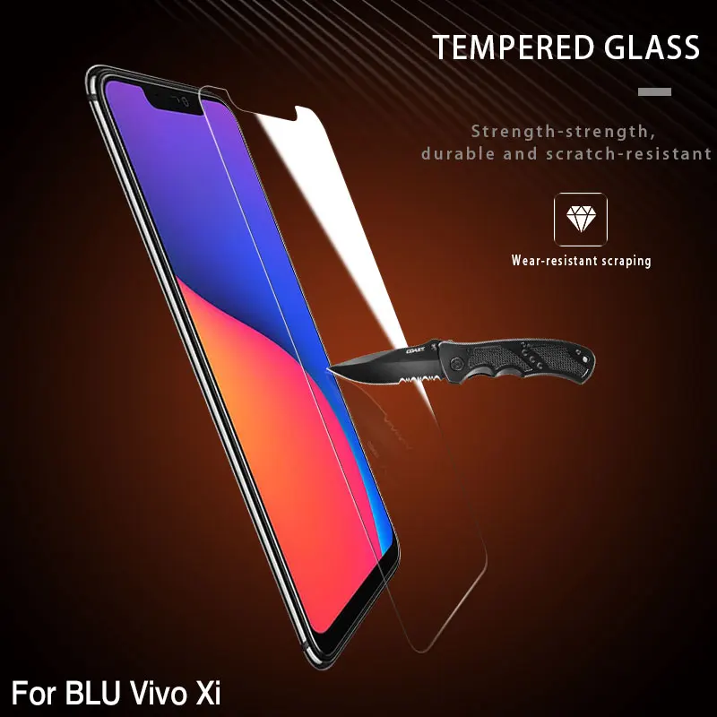 Mcdark 9H закаленное стекло 6 2 дюймов для BLU Vivo Xi + Защитная пленка экрана 5 9