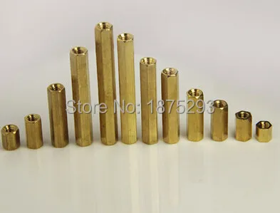 M3 латунная Шестигранная прокладка двухсторонняя Колонка Female x * 4/5/6/8/10/12/15/18/20/25 мм |