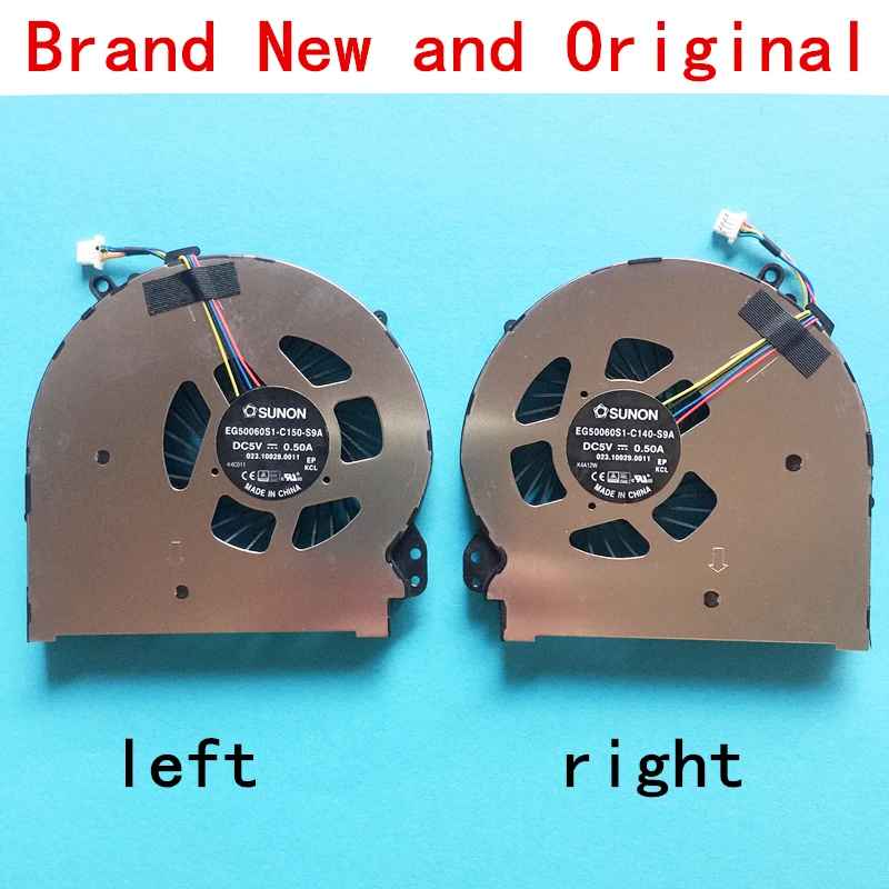 New laptop CPU cooling fan Cooler Notebook for HP OMEN PC by GPU SUNON EG50060S1-C150-S9A EG50060S1-C140-S9A 4pin 4wire