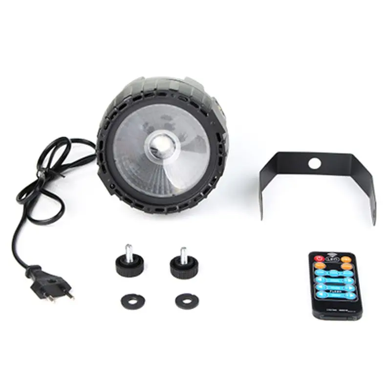 

90-240V 30W LED Stage Light RGB UV Color RF Remote Self-Propelled Voice Control Stage Decor For DJ Bar Party Church With EU Plug