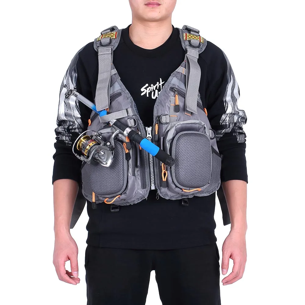 Buy Lixada Fly Fishing Vest Fishing Life Vest Fishing