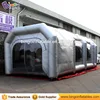 Free Delivery 9X4X3M Inflatable Spray Paint Booth for Sale Mobile Workshop Painting Cabin High Quality Dust Proof Room Toy Tent 1