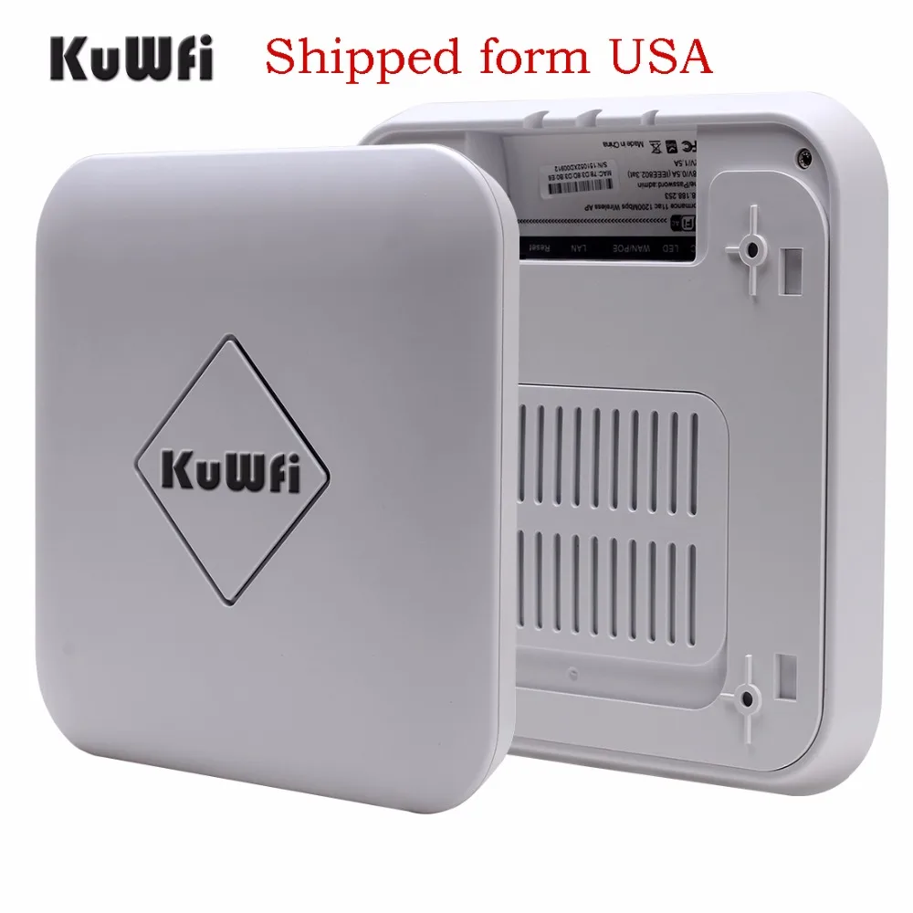 

US Shipping 1200Mbps Wireless Ceiling AP Router WiFi Repeater Access Point Router 2.4G&5.8G Ceiling AP Router Support POE