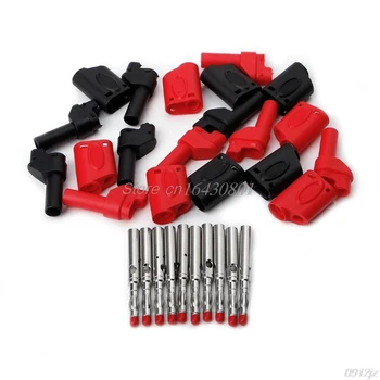

10Pcs 4mm Male Retractable Sheath Stackable Banana Plug Wire Solder Connector New Drop shipping