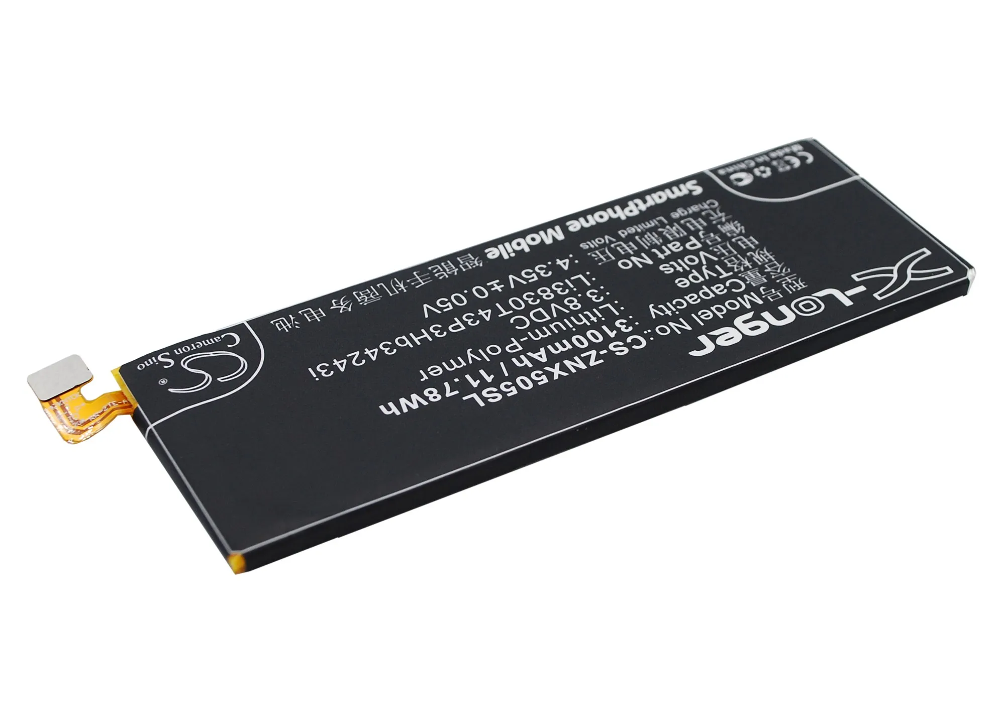 Аккумулятор Cameron Sino Li3803T43P3hB34243 Li3830T43P3hB34243i для ZTE 3100 мАч|Аккумуляторы мобильных