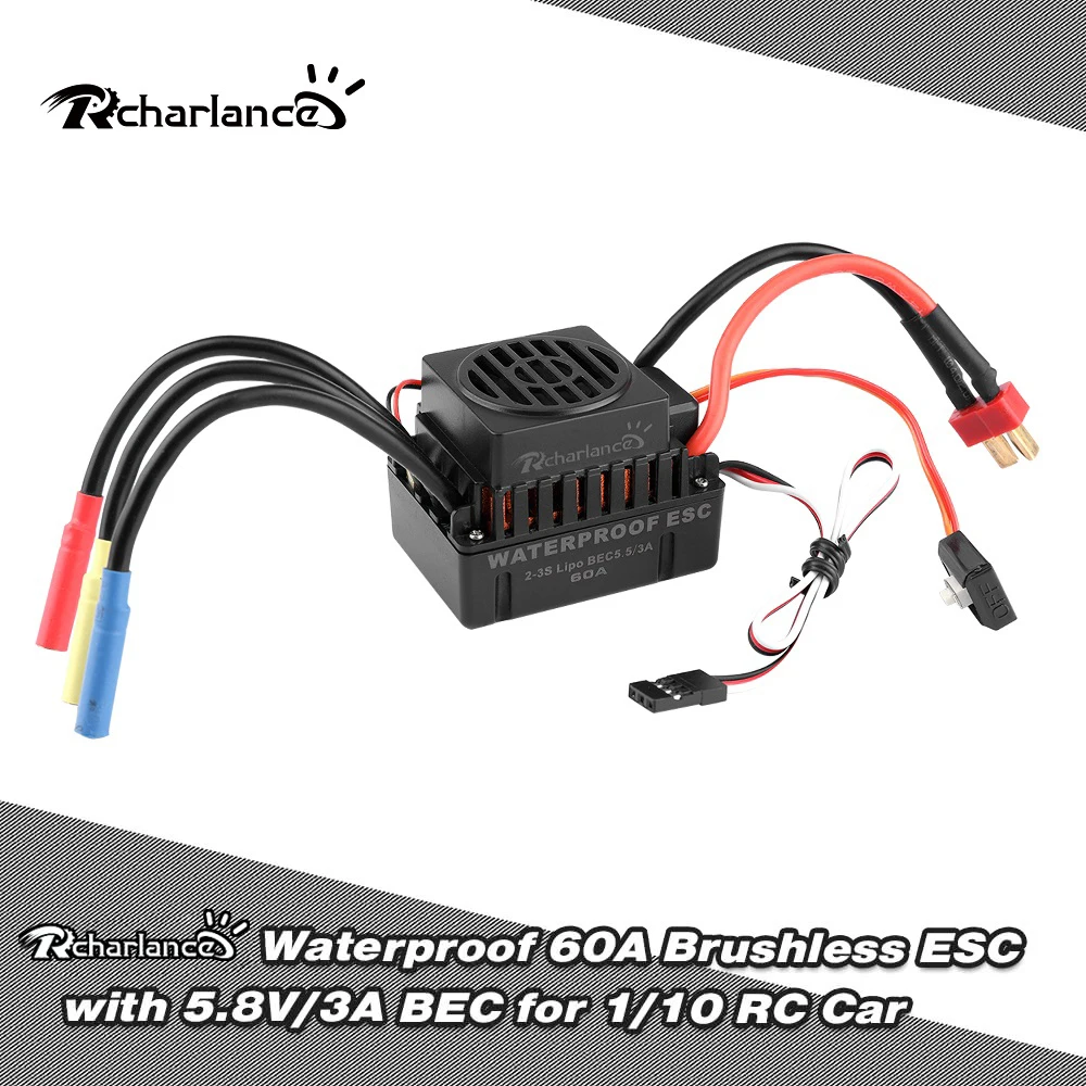 

1Pcs New 5.8V/3A ESC 60A 80A 120A Brushed Motor Speed Electronic Controller For RC Car Waterproof RC Hobby Free Shipping