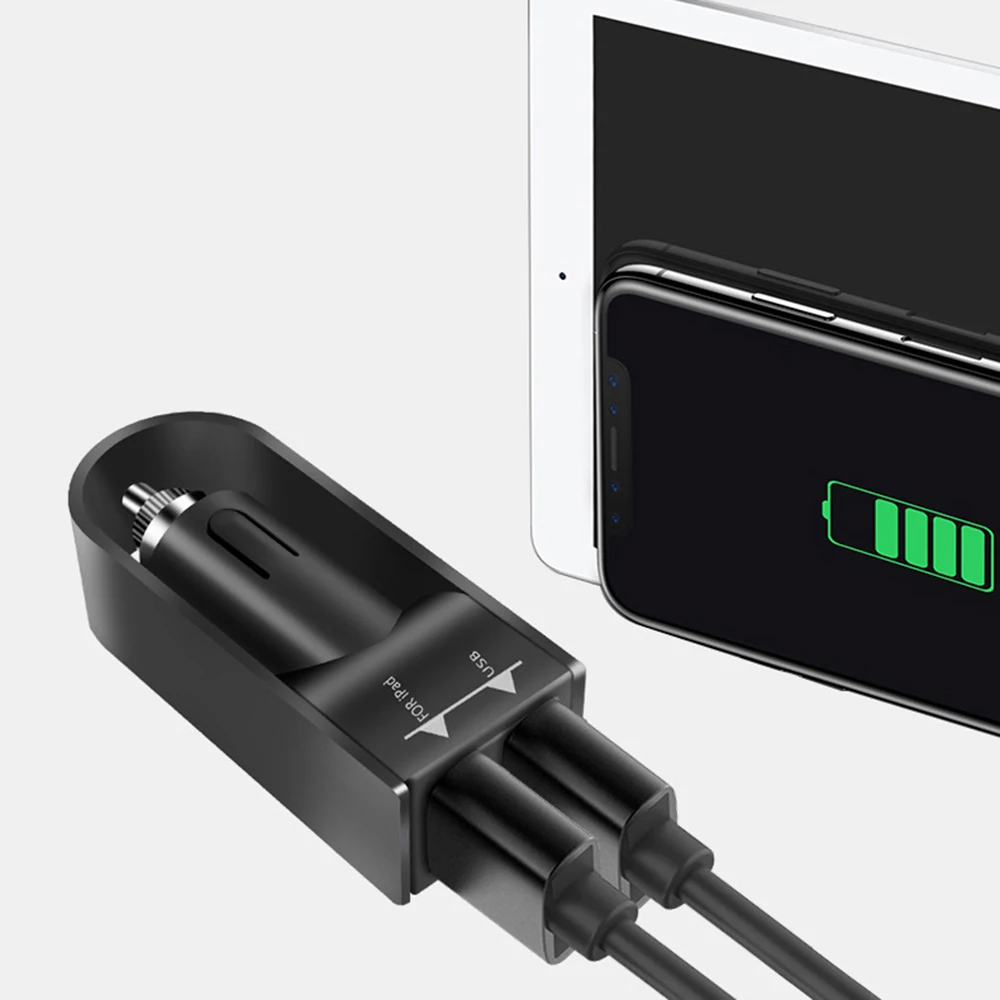 Mini 2.1A Dual USB Car Charger For Phone iPad Universal Fast Charger Car Charger Adapter Auto