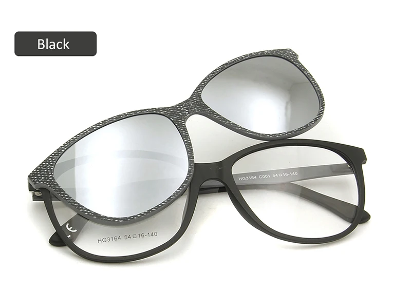 Легкие женские очки с эффектом памяти Ultem, оправа с клипсой, солнцезащитные очки, оптические поляризованные мужские магнитные очки, солнцезащитные очки Oculos De Grau - Цвет оправы: eyeglass black