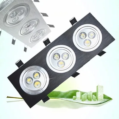 10 XDHL светодиодный 3WX3 5WX3 7WX3 9 W 15 W 21 W dimmable 110 V 220 V потолочный Встраиваемый свет холодный белый/теплый белый+ высококачественный драйвер