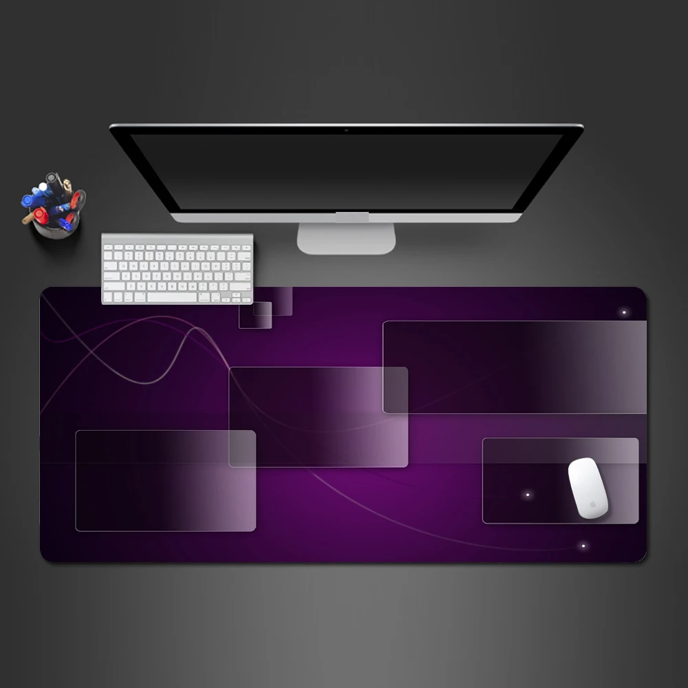 

Personalized Purple Square Art Mousepad Best Selling Rubber Mouse Pad Locking Edge Large Mat Fast Team Laptop Gamer Mouse Pad