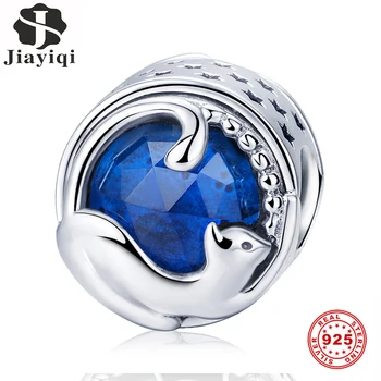 

Jiayiqi Charms For DIY Jewelry Making Authentic 925 Sterling Silver Otter Beads Fit Women Charm Original Bracelets Necklace Gift