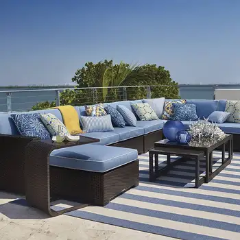 

Sigma deep seating luxury exclusive outdoor rattan curved sofas