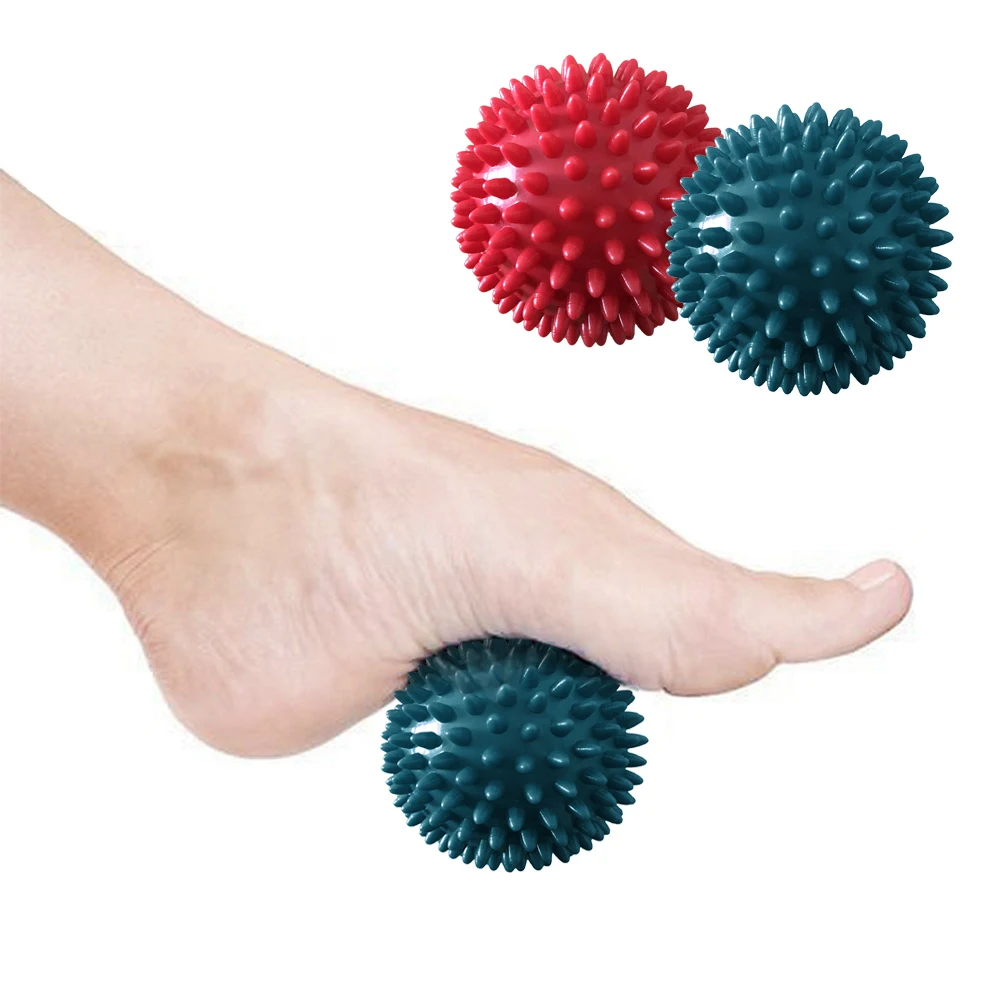 8.5cm Durable PVC Spiky Massage Ball Trigger Point Sport Fitness Hand