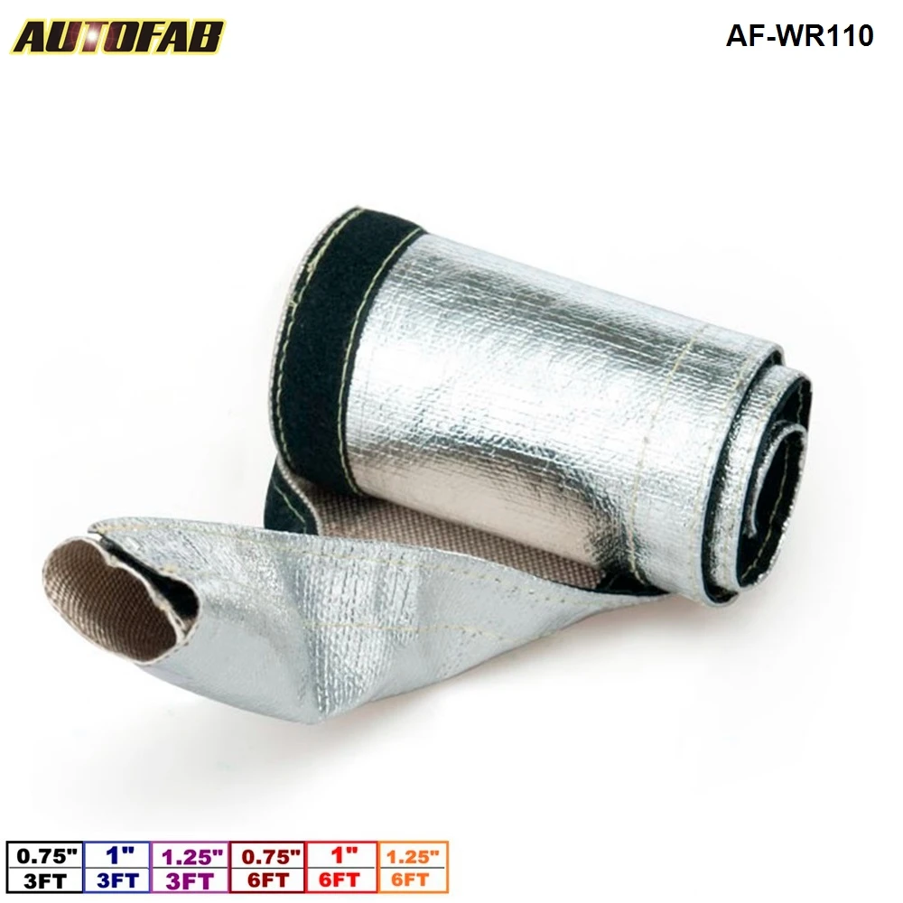 

Aluminized Metallic Heat Shield Sleeve Insulated Wire Hose Cover Loom (ID: 0.75"& 1"& 1.25") For Honda crv AF-WR110