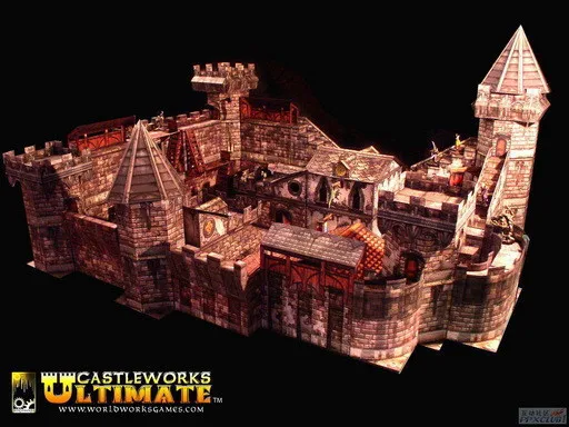Супер шедевр Castleworks Ultimate замок Бумажная модель|Картонные конструкторы| |