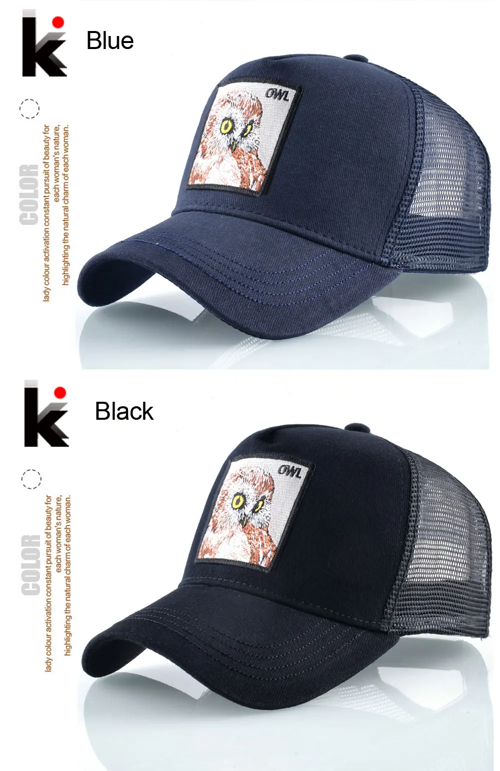 Мужская бейсбольная Кепка на сезон весна-лето из дышащей сетки Snapback мужские женские шапки сова шапка с вышивкой уличная хип хоп черная кость Gorro