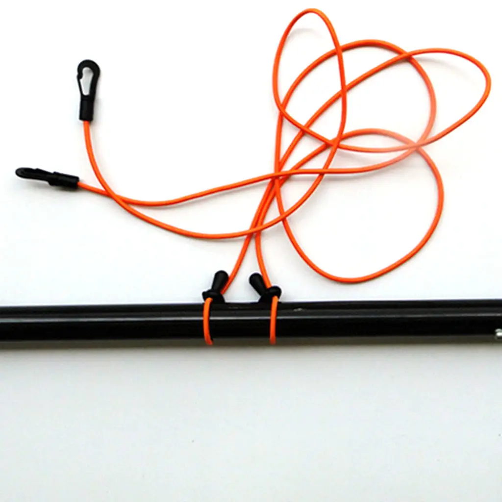 120cm Kayak Canoe Paddle Leash Clip Safety Fishing Rod Tether Holder coffee Water Sports Rafting Surfing Swimming Rowing Boats
