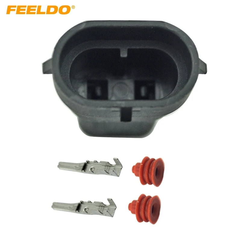 

FEELDO 1Pc Car Male HID Headlight Bulb Socket Connectors for H8 H9 H11 880 881 LED/HID Lights #FD-1866