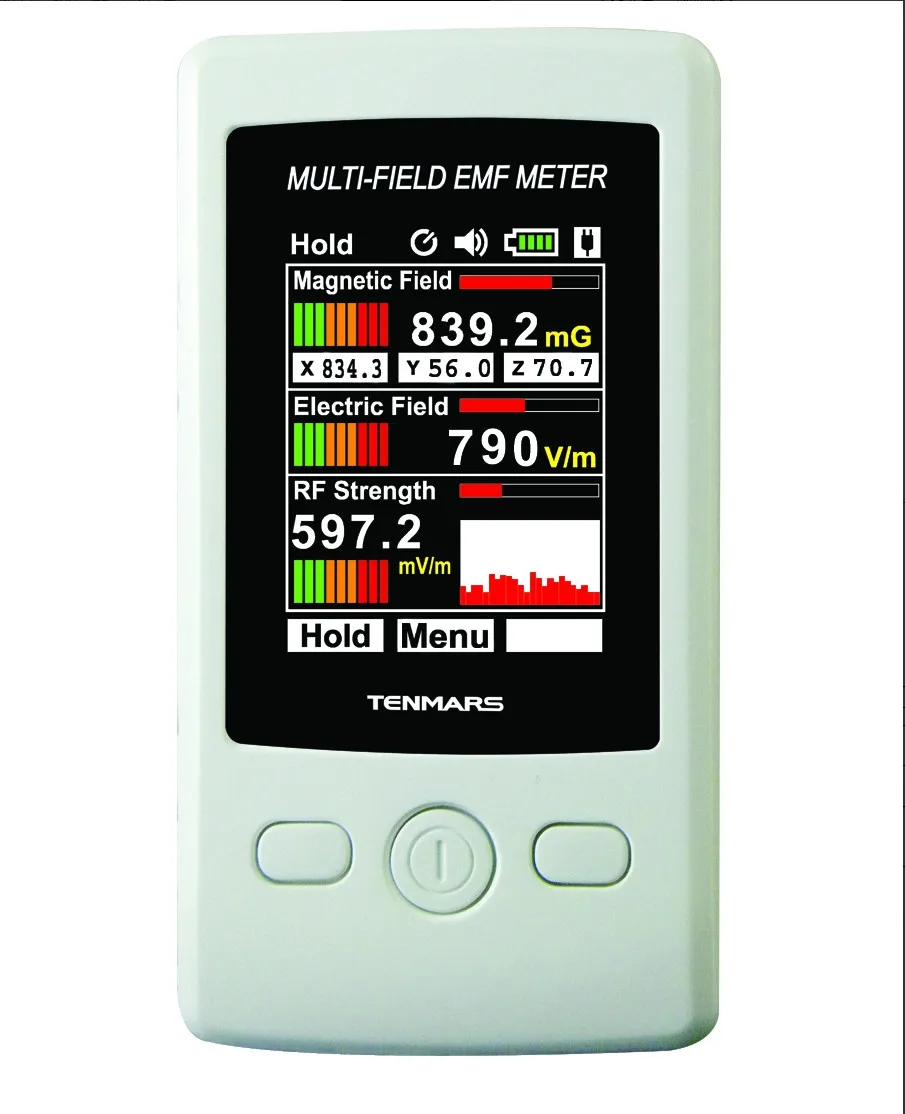 Гаусс 3-осевой Магнитный электрического поля RF прочность цифрового электромагнитного излучения детектор TM-190 мульти-поле EMF метр TM190