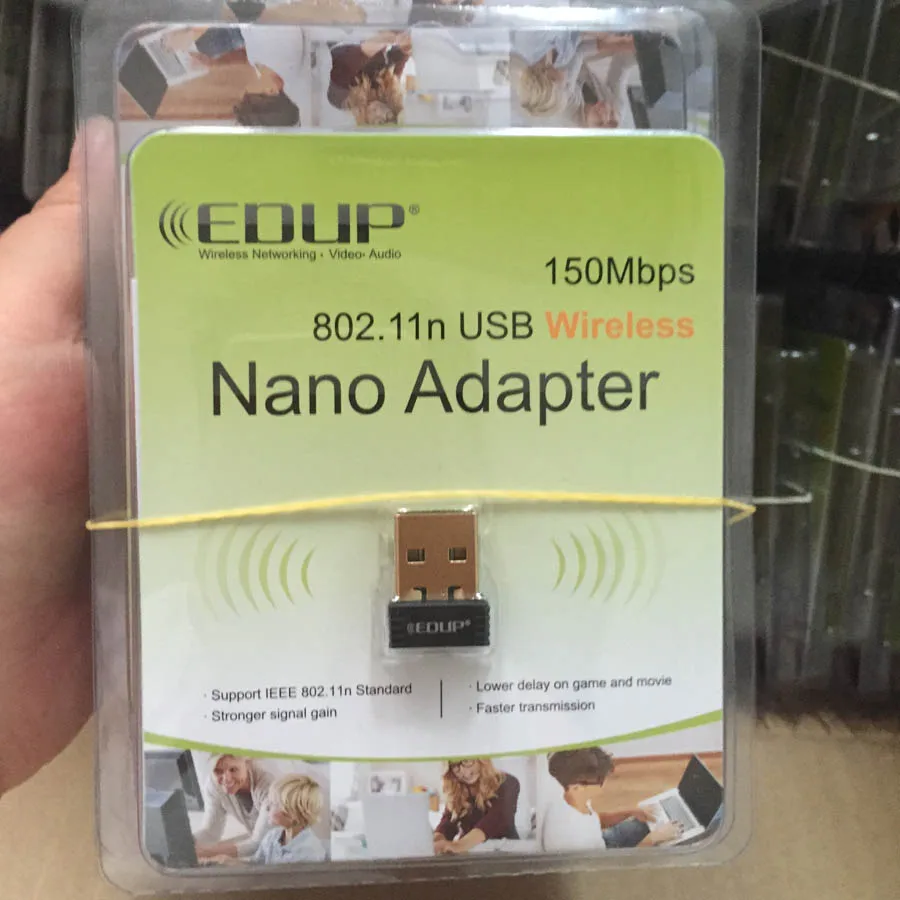 Беспроводной адаптер EDUP EP N8553 Nano 150 м USB Wi Fi для ПК Мбит/с мини антенные адаптеры