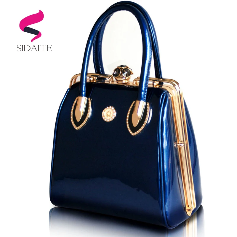 

Fashion Skull Diamond Women Bag Crystal Ladies Evening Bag Wedding Bride Tote Bag Patent Leather Women's Handbags Brand Designer