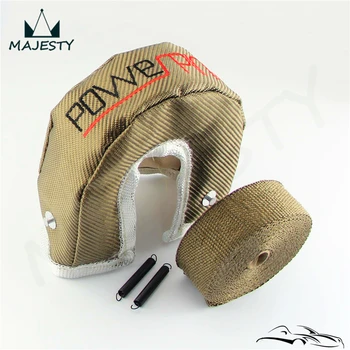 

GT30 GT35 GT37 Turbo Heat Shield Blanket Cover Wrap + 10m Manifold Heat Pipe