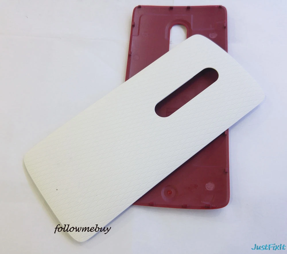 Для Motorola Moto X Play XT1563 XT1562 XT1565 задняя крышка батарейного отсека Замена корпуса - Цвет: White