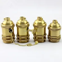 UL Чистая медь 58 мм/68 мм E26/E27 лампа держатель ручки держатель лампы E27 гнездо DIY светодиодный светильник-канделябр держатель лампы