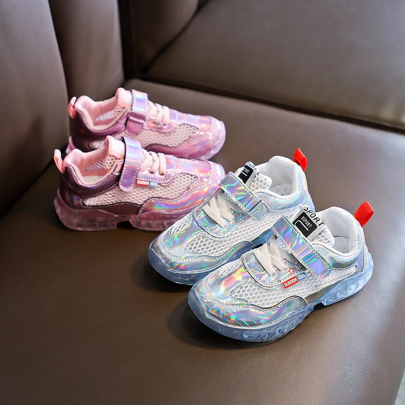 2019 Summer Children Shoes for Girls Fashion Kids Soft Bottom PU Leather Sport Sneakers Breathable Mesh Casual Shoes Size 26-36 2019 Summer Children Shoes for Girls Fashion Kids Soft Bottom PU Leather Sport Sneakers Breathable Mesh Casual Shoes Size 26-36