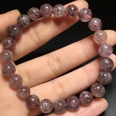 

Natural Super Seven 7 Crystal Melody Stone Hair Beads Bracelet AAA