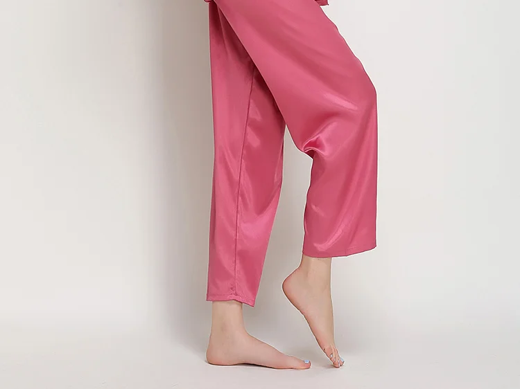 Женские шелковые атласные пижамные комплекты, пижамы с длинным рукавом, пижама Mujer, Пижамный костюм для женщин, 2 шт, домашняя одежда для сна, белье размера плюс