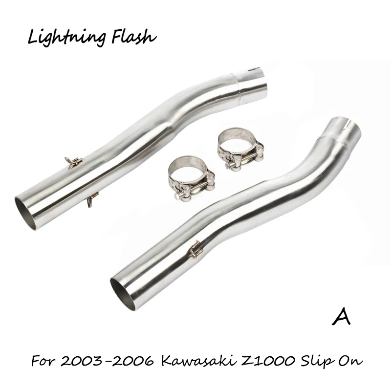 Для Kawasaki Z1000 выхлопной трубы слипоны 2003 2004 2005 2006 2007 2008 2009 2010 2011 2012 2013 Mid заголовка