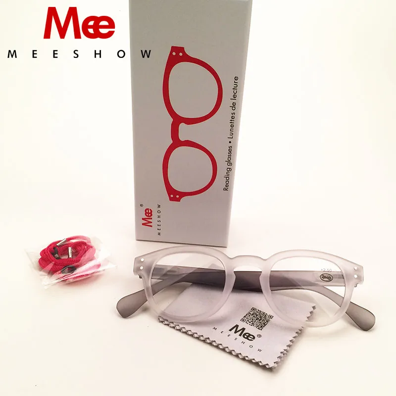 MEESHOW Reading Glasses Clear Eyeglasses Men Women Reading Glasses With Gift Packing Lesebrillen