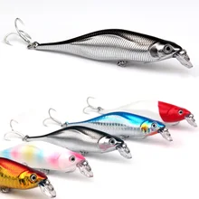 

2018 New Fishing Lures Minnow Crank 11cm 12g. Artificial Japan Hard Bait Wobbler Swimbait Hot Model Crank Bait 5 Colors Luminous