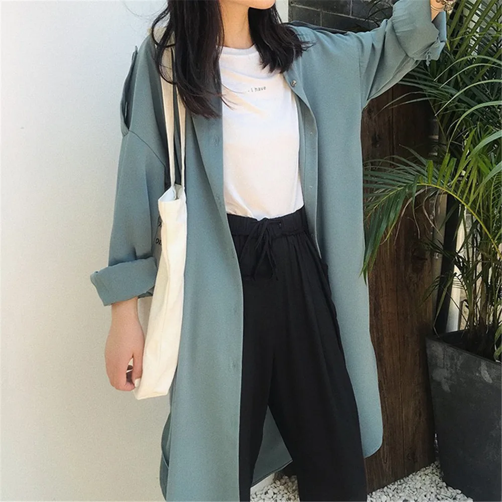 All Match Casual Long Blouse Shirt Women 2018 Autumn Women Long Sleeve Shirts Blouse High quality loose Blouse Tops (1)