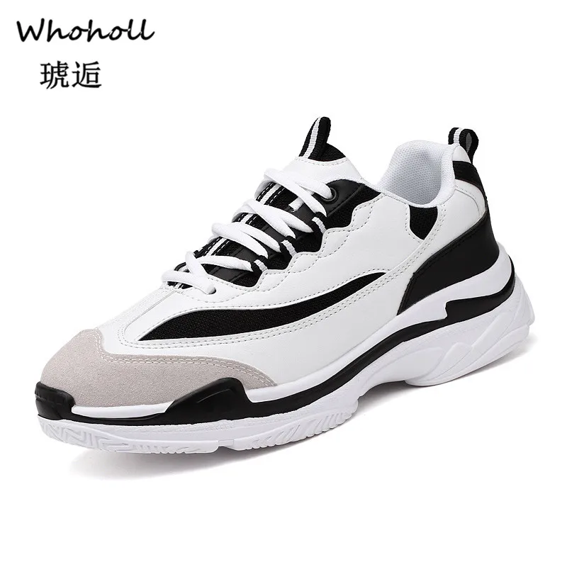 

Whoholl Brand 2019 Spring Summer Fashion Casual Sneakers Men Outdoor Male Shoes Adult Height Increasing Comfortable Footwear 44