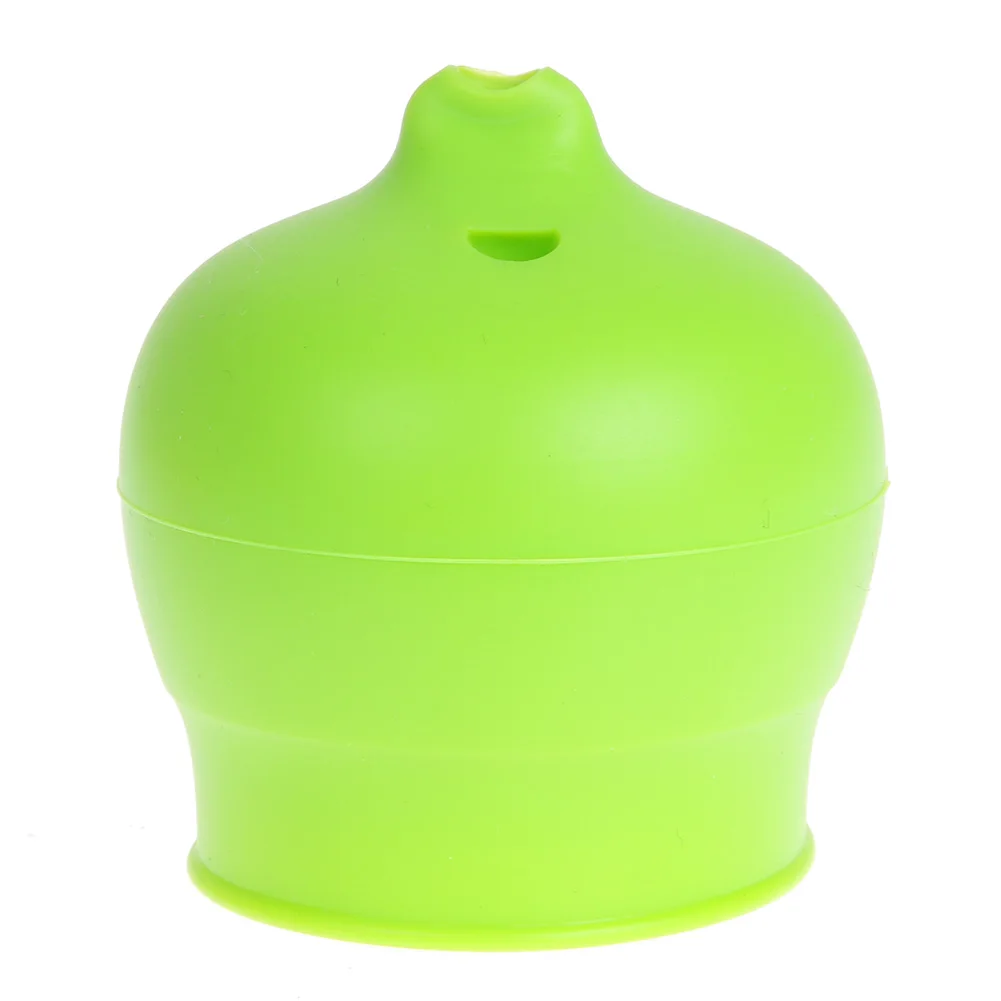 Креативная силиконовая кружка-непроливайка с крышкой для детского питья преобразует любую чашку или стекло в чашку Сиппи делает напитки Spillproof многоразовые прочные - Цвет: Светло-зеленый