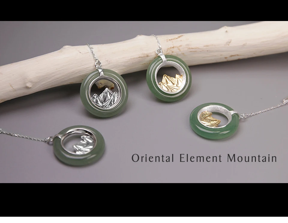 Lotus Fun реальные 925 серебро ручной работы Ювелирные украшения классический Восточный элемент Mountain Дизайн Висячие серьги для Для женщин