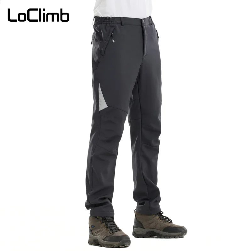 LoClimb reflectante impermeable pantalones para los hombres de invierno al aire libre Deporte Pantalones de deporte de Camping escalada Trekking Softshell pantalones de esquí de AM335 LoClimb reflectante impermeable pantalones para los hombres de invierno al aire libre Deporte Pantalones de deporte de Camping escalada Trekking Softshell pantalones de esquí de AM335